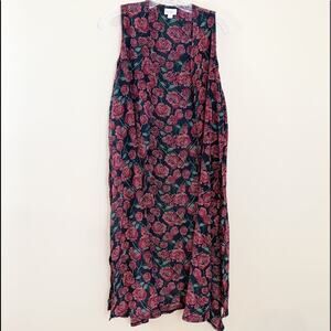 LulaRoe Joy Rose Sleeveless Duster Size S